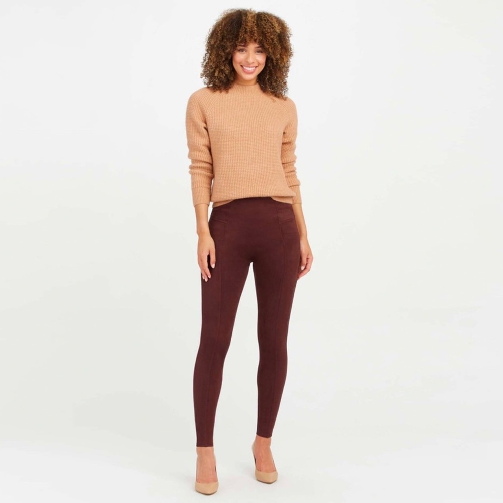 SPANX Burgundy Leggings